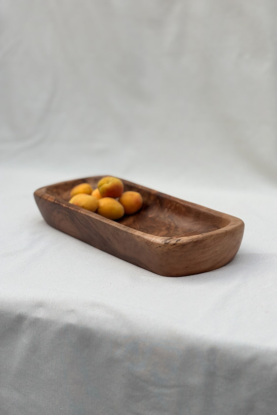 میوه خوری چوب گردو بیضی